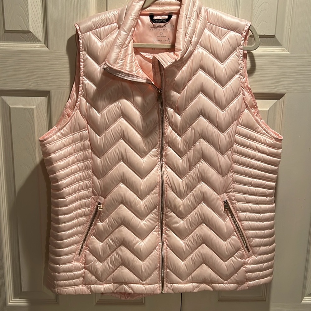 Calvin Klein Performance Pink Quilted Vest Women’s 2X
